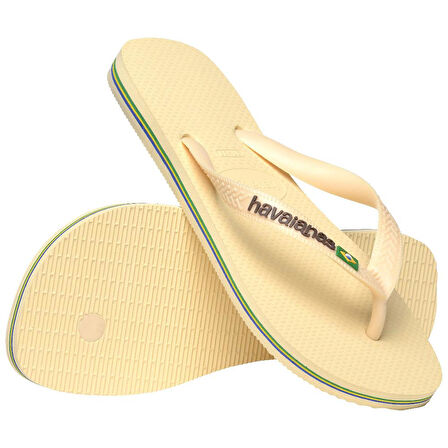 HAVAIANAS Brasil Logo Buttercream Parmak Arası Terlik 4110850-9256