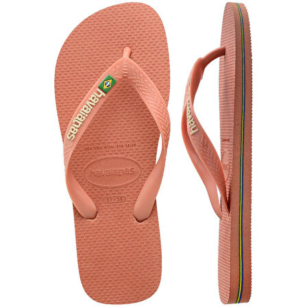HAVAIANAS Brasil Logo Pink Clay Parmak Arası Terlik 4110850-9259