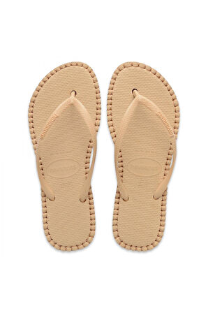 Havaianas 4149928 Slim Flatform Loop Parmak Arası Bej Kadın Terlik
