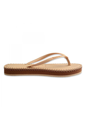 Havaianas 4149928 Slim Flatform Loop Parmak Arası Bej Kadın Terlik