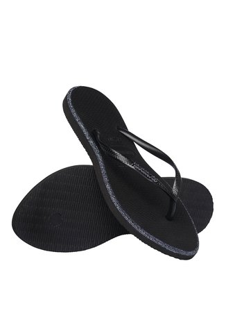 Havaianas Siyah Kadın Plaj Terliği SLIM POINT GLITTER