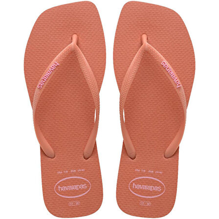 HAVAIANAS Square Logo Pop Up Pink Clay Parmak Arası Terlik 4148959-9259