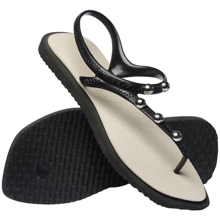 Havaianas Siyah - Bej Kadın Plaj Terliği FLASH FUSION