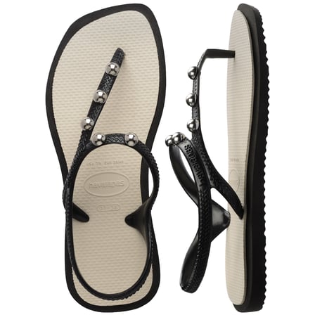 Havaianas Siyah - Bej Kadın Plaj Terliği FLASH FUSION