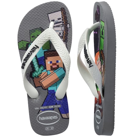 Havaianas Kids Minecraft Çocuk Parmak Arası Terlik 4145125 Gri