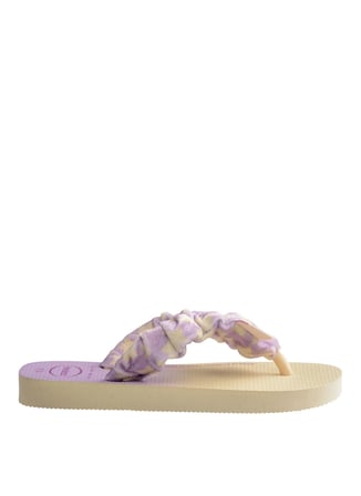 Havaianas Sarı - Lila Kız Çocuk Plaj Terliği KIDS FLUFFY