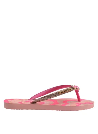 Havaianas Pembe Kız Çocuk Plaj Terliği KIDS SLIM GLITTER II