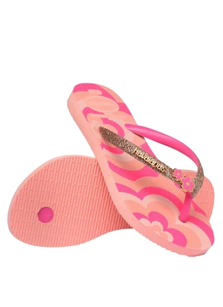 Havaianas Pembe Kız Çocuk Plaj Terliği KIDS SLIM GLITTER II