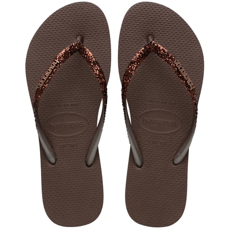 Havaianas Slim Glitter Kahverengi Kadın Terlik