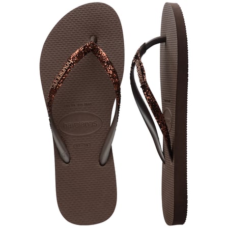 Havaianas Slim Glitter Kahverengi Kadın Terlik