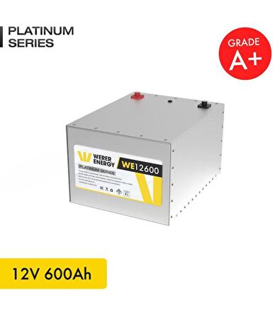 12V 600Ah LiFePO4 Platinum Series Bluetooth'lu Lityum Demir Fosfat Akü 