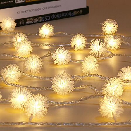 KİRPİ TOP LED IŞIK YILBAŞI AĞACI IŞIĞI NOEL LED IŞIK KİRPİ GÜN IŞIĞI LED IŞIK İP LED IŞIK MODLU 220V FİŞLİ