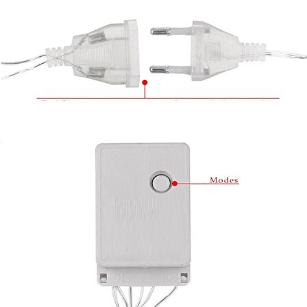 VIP KALİTE DEKOR SU DAMLASI SALKIM LED IŞIK RENKLİ LED IŞIK 3 METRE 1.20 CM DAL SALKIM RENKLİ LED IŞIK