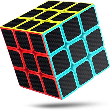 VİP KALİTE FİBER KARBON 3X3 ZEKA KÜPÜ 3X3 SABIR KÜPÜ 3X3 FİBER CARBON RUBİKS CUBE AKIL OYUNLARI