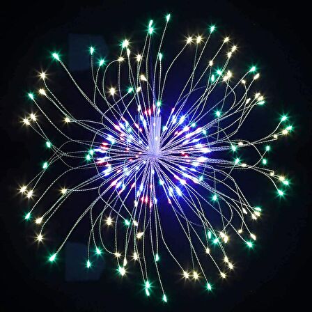 HAVAİ FİŞEK LED IŞIK KUMANDALI IŞIK MULTİ COLORS LED FİRE WORK LED LİGHT RENKLİ LED IŞIK DEKORASYON IŞIĞI