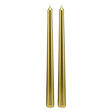 10 ADET GOLD CANDLESTICK GOLD ŞAMDAN MUMU SARI MUM PARLAK GOLD ŞAMDAN MUMU MASA MUMU KALIN UZUN MUM