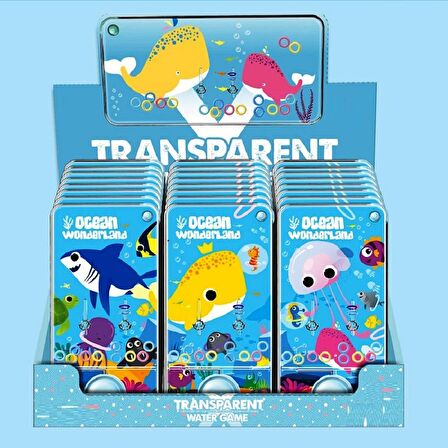 TRANSPARENT WATER RİNG GAME WATER RİNG OCEAN WORLD FOR KİDS 1 ADET OKYANUS DÜNYASI SULU HALKA OYUNU