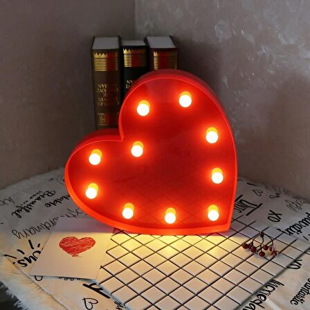 LED LİGHT HEART 2Lİ SET LED IŞIKLI KALP GÜN IŞIĞI PİLLİ LED IŞIK ROMANTİK DEKOR KALP 2Lİ KALPLİ IŞIK