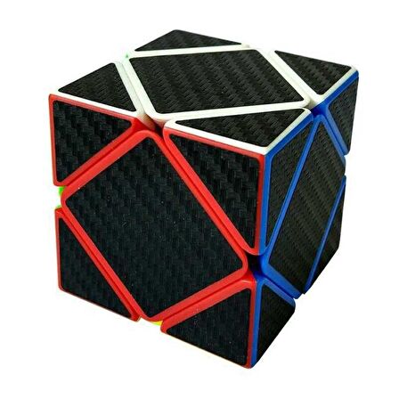 CARBON FİBER KAPLAMA ZEKA KÜPÜ SABIR KÜPÜ SKEWB SPEED CUBE KARNE HEDİYESİ AKIL KÜPÜ EĞİTİCİ OYUNCAK