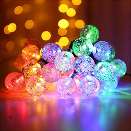 VIP KALİTE RENKLİ KRİSTAL TOP LED IŞIK CRYSTAL LED LİGHT BALL YILBAŞI AĞACI IŞIĞI RENKLİ NOEL IŞIĞI