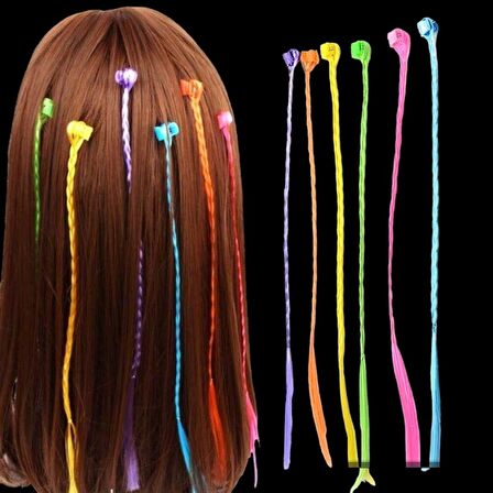 VIP 30 PCS COLORFUL WİG HAİR EXTENSİONS 30 ADET RENKLİ TOKALI SAÇ ÖRGÜLÜ SAÇ TAKMA SAÇ RENKLİ SAÇ