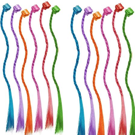 VIP 30 PCS COLORFUL WİG HAİR EXTENSİONS 30 ADET RENKLİ TOKALI SAÇ ÖRGÜLÜ SAÇ TAKMA SAÇ RENKLİ SAÇ