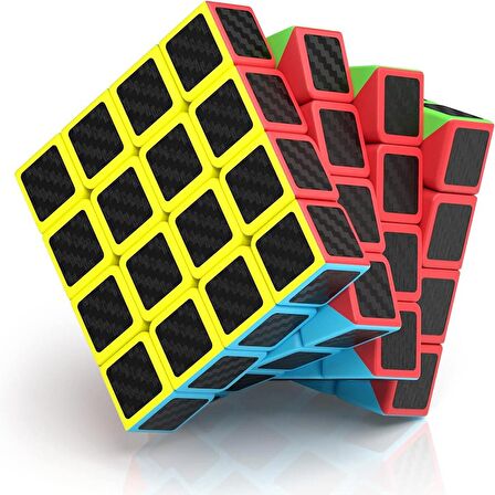 2 SET VIP PROFESSIONAL QY SPEED CUBE CORBON FİBER CUBE VIP 2Lİ SET 4X4 5X5 ZEKA KÜPÜ RUBİKS CUBE