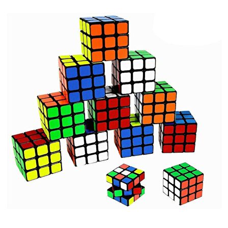 12 ADET 3X3 ZEKA KÜPÜ 3X3 SABIR KÜPÜ 3X3 RUBİKS CUBE AKIL TAKILMA YAPMAZ EĞİTİCİ OYUNCAK ZEKA KÜPÜ