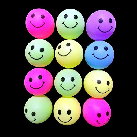 12 ADET VIP KALİTE MASA TENİSİ TOPU RENKLİ PİNPON TOPU GÜLEN SURAT PİNPON TOPU VIP TABLE TENNIS BALL