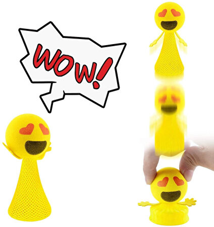 YÜKSEK KALİTE 4 ADET RENKLİ LED IŞIKLI ZIPLAYAN KAFALAR IŞIKLI UÇAN KAFALAR IŞIKLI EMOJİ KAFALAR