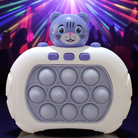 VIP YÜKSEK KALİTE MAVİ KAPLAN POPİT RENKLİ IŞIKLI POPİT YENİ NESİL POPİT OYUNCAK KAPLAN POPİT SESLİ