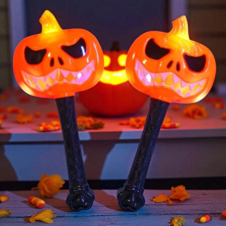5 ADET CADILAR BAYRAMINA ÖZEL PARTİ IŞIĞI BAL KABAĞI IŞIKLI ÇUBUK HALLOWEN LED LİGHT IŞIKLI ÇUBUK