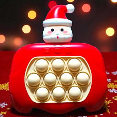 YÜKSEK KALİTE NOEL BABA POPİT OYUNU SESLİ IŞIKLI POPİT VIP AKIL OYUNLARI YILBAŞI NOEL HEDİYELERİ