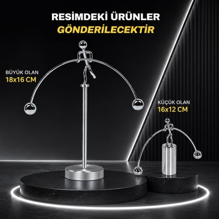 YÜKSEK KALİTE 2 PCS DYNAMİC BALANCİNG İNSTRUMENT 2 ADET METAL DENGE ADAM DEKOR OBJE YILBAŞI HEDİYESİ