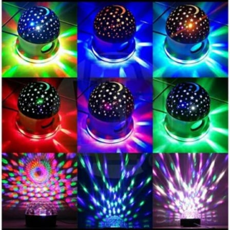 BLUETOOTH MUSİC COLORFUL LED LİGHT GECE LAMBASI YILDIZ RENKLİ LED IŞIKLAR + HOPARLÖR 220 VOLT FİŞLİ