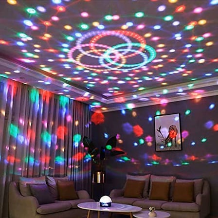 VIP RENKLİ LED IŞIKLI MİNİ DİSKO LAMBASI BLUETOOTH MUSİC COLORFUL LED LİGHT + HOPARLÖR USB KABLOLU