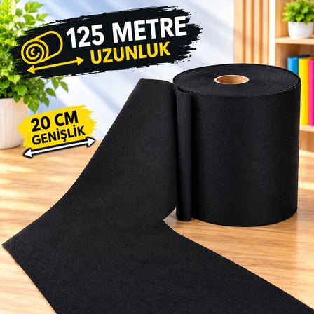 125 METRE SİYAH TELA KUMAŞ SİYAH SÜSLEME KUMAŞI ELYAF SÜSLEME TÜLÜ YILBAŞI VİTRİN AVM SÜSLEME TÜLÜ