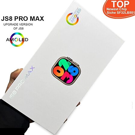 Bakeey JS8 Pro max Beyaz Akıllı Saat