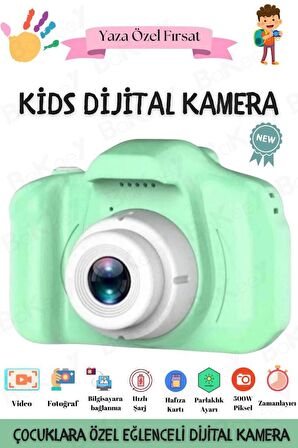 Çocuk Fotoğraf Makinesi Mini Dijital Fotoğraf Makinesi 1080p Hd Selfie Kamera