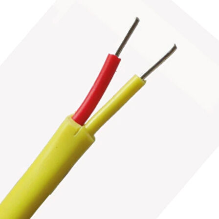 K Tipi (NiCr-Ni) ANSI (Sarı-Kırmızı) Teflon Termokupl Kablosu Mono 2x0,50 4 Metre