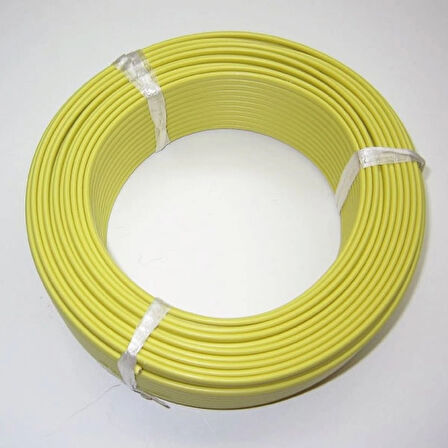 K Tipi (NiCr-Ni) ANSI (Sarı-Kırmızı) Teflon Termokupl Kablosu Mono 2x0,30 3 Metre