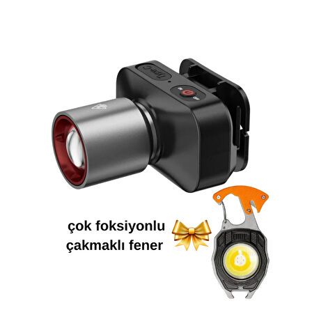 Gold Kama GK801 LED Kafa Feneri - 50W CREE LED, Şarjlı ve Su Geçirmez