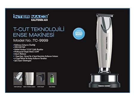 Mac3 Tc-9999 T-Cut Teknolojili Şarjlı Tıraş Makinesi