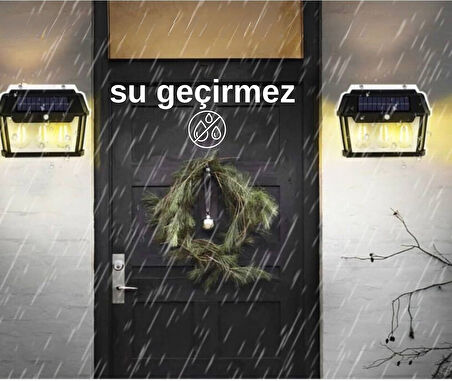 2 adet Solar penelli hareket algılama sensörlü otomatik kapanma özelliğine sahip kızıl ötesi aplik