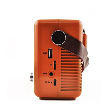Vintage taşınabilir gerçek ahşap eskitme görünümlü nostajik radyo   Sw/Am/Fm radyo Retro