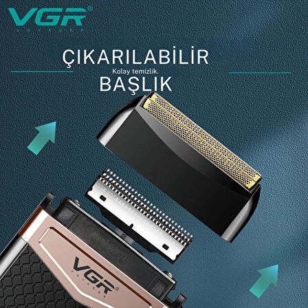 VGR V331 USB Şarj Edilebilir Mini şarjlı Tıraş Makinesi - Taşınabilir Yüz ve Vücut Bakımı