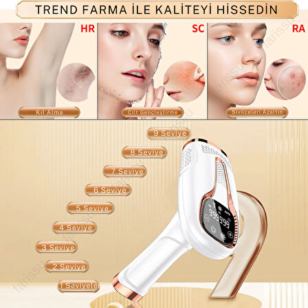 Trend Farma TF-002 – Evde Kullanıma Uygun Kablolu Lazer Epilasyon Cihazı