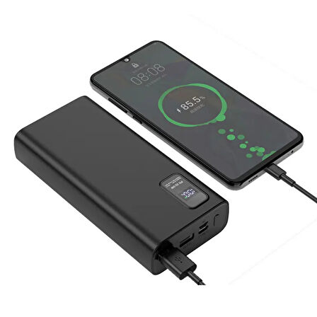 TRAVEL 20000 mAh Powerbank – 22.5W Hızlı Şarj, Mobil Cihazlar İçin Yüksek Performanslı Şarj Cihazı