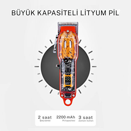 Dearling  Şarjlı Saç Kesme Makinesi 3 saat çalışma süresi