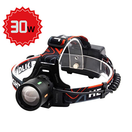 OR-T201 USB’li Kafa Lambası | 30W 2000 Lümen | 2 Adet 18650 Pil Dahil